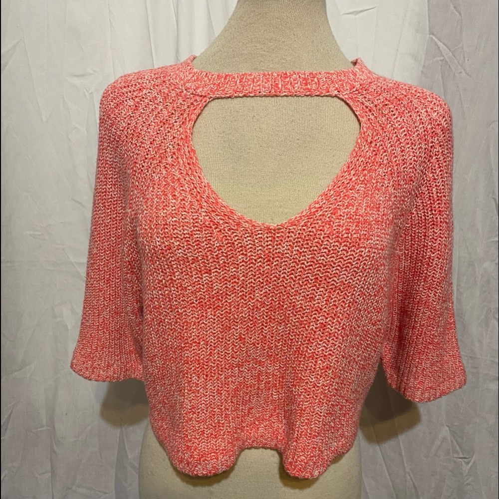 Soft peach Silence & noise crop sweater